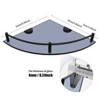 Glass Bathroom Shelves Set Of 2 Glass Corner Shelf Wall Mount Shower Corner Shel