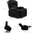 Pu Leather Recliner Chair Lift Power Massage Sofa Heat Vibration Heated Leather