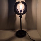 Vtg Steampunk Industrial Table Lamp Automotive Iron Metal Hardware Gear