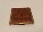 Vintage Mondaine Compact Art Deco Gold Tone With Leopard Spots