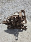 Antique Cast Iron Hudson Hay Trolley Carrier Large Heavy Duty