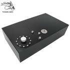 Black 17 Gallon 64l Fuel Cell Gas Tank W  Cap   Level Sender Street Rod Aluminum