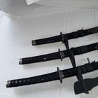 Vintage Japanese Katana  Wakizashi And Tanto Sword Set With Decorative Scabbards