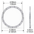 Magnet Ring Circle For Diy  3d Print Compatible With Magsafe Silver