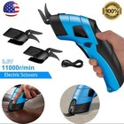 Battery Operated Cordless Electric Scissors For Fabric Leather Cardboard 2 Blade