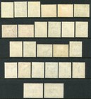 Aden 1953-63 Almost-complete Set 5c-20s Sg 48-72 Hinged Mint  cat    160 As U m 