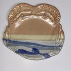 Lee Shank Signed Crab Plate Pottery