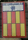  Vintage 1950s Ninety Percenter Punch Board Trade Game Gambling Trade Stimulator