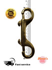 4  Solid Brass Double Ended Snap Hook Marine Grade Thumb Release Spring Clip