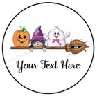 Personalized Custom Halloween Seals Labels Stickers Birthday Party Favors