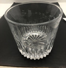 Vtg Princess House Crystal Ice Bucket Heritage Pattern Glass  5 5  H  X 6  W   