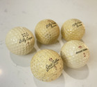 Lot Of 5 Vintage Golf Balls Casper  Nicklaus And Palmer
