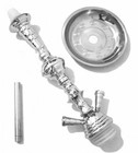 Hookah 22  Clear 2 Hose Shisha Nargila Bar Narguile Nargile Glass Water Vase New