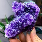 202g Natural Amethyst Geode Quartz Cluster Crystal Specimen Healing D38