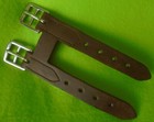Very Nice Quality Heavy Brown Harness Leather Girth Extender   Nice Clean Cond