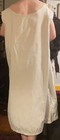 Antique 1800s Cotton Chemise Nightgown Embroidered Size L  