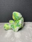 Princess Soft Toys Green Frog Plush 18  Heart Bow Shaggy Floppy Tie Dye Toad Pet