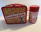 Vintage Cracker Jack Metal Lunch Box With Thermos Aladdin Near Mint Condition