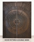 Pair Of Vintage Brutalist Sunburst Double Doors   Forms   Surfaces   1970s