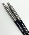Vintage 1983 Parker Jotter Ballpoint Pen   Mechanical Pencil Set Company Logo