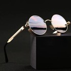 Retro Round Polarized Sunglasses Men Women Vintage Gothic Steampunk Glasses