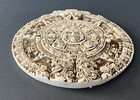 Aztec Mayan Sun Resin Wall Calendar Art Plaque Hanging  7   very Good Condition 