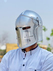 Medieval Crusader Knight Barbuta Cosplay Larp Helmet Halloween Costume