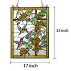 Stained Glass Window Hangings gorgerous Square Tiffany Glass Window Panel Sun   