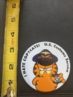 Very Rare 1990s Us Customs Button With Garfield The Cat 