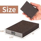 8 Pack Sanding Sponge  Blocks 60 80 120 220 Grit  Brown