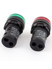 2 Pcs Plastic Led Turn Indicator Signal Neon  Lamp Green Light Ac 220v