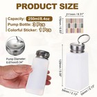 3pcs 250ml 8 4oz Solvent Alcohol Dispenser For Acetone Cleanser White 