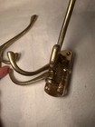 Pair Of Brass Metal Swivel Folding Coat Hooks Vintage Wall Mount 3-arm Hooks