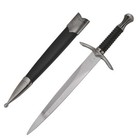 16  Fantasy Black Medieval Dagger Knife Collectible Short Sword W  Scabbard