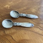 2 Cactus By Georg Jensen Sterling Silver Salt Spoon Wendel Mark 2 1 8 