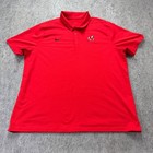 Georgia Bulldogs Nike Polo Shirt Men 2xl Xxl Red Performance Short Sleeve B063