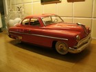 Ichiko Pontiac  Lincoln  Tin Car Tinplate Toy Length 36 Cms Friction Drive Works
