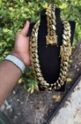 Miami Cuban Link Chain 20mm 22    Long And Bracelet 8   