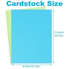 200 Sheets 8 5x11  Multicolor Cardstock 230gsm Diy Cards Invitations Scrapbook