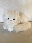 Vintage Russ Berrie Nikki Kitty Cat White Persian Green Eyes Fluffy Hair Plush