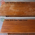 Clear Table Cover Protector 60 X 90 In Oblong Plastic Vinyl Tablecloth For 4 6 S