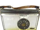 Vintage Philco Transistor Seven Radio T76-124 W  Leather Case  Tested Works
