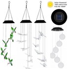 Color-changing Outdoor Led Solar Powered Wind Chime Light Yard Garden Decor Gift