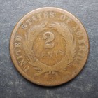 1864        2 Cent      nice Coin     Free Shipping  M6289