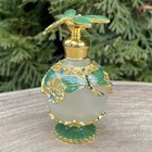 New Dragonfly Vintage-style Perfume Bottle 25ml In Emerald Green