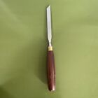 Crown Tools Skew Paring Chisel 1 2     13mm  Rosewood Handle Brass Ferrule
