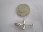 Cross Pope Motif Sterling 1  With Hook