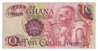Ghana 10 Cedi  02 01 1978  - Man   Pipe dam p-16f  B117f Unc