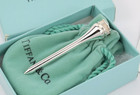 Tiffany   Co  Atlas Golf Tee Sterling Silver 925 Roman Numerals W  Box   Pouch