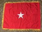 Us Army 1 Star Brigadier General Flag - Rayon W Gold Fringe - Vietnam Era
